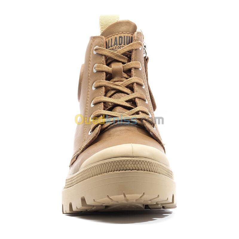 PALLADIUM PALLABASE LEATHER DEAR DEAR BROWN