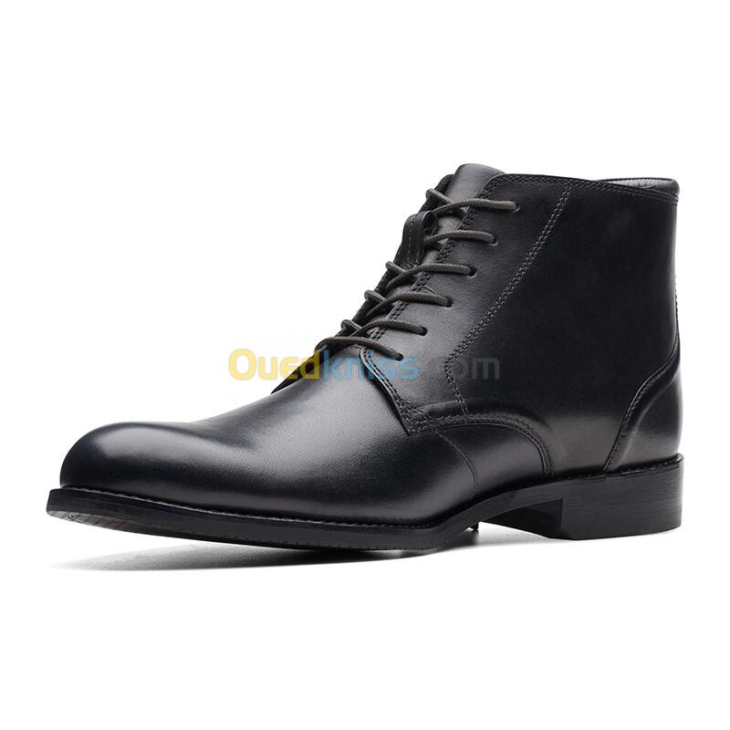 CLARKS CraftArlo Hi Black Leather