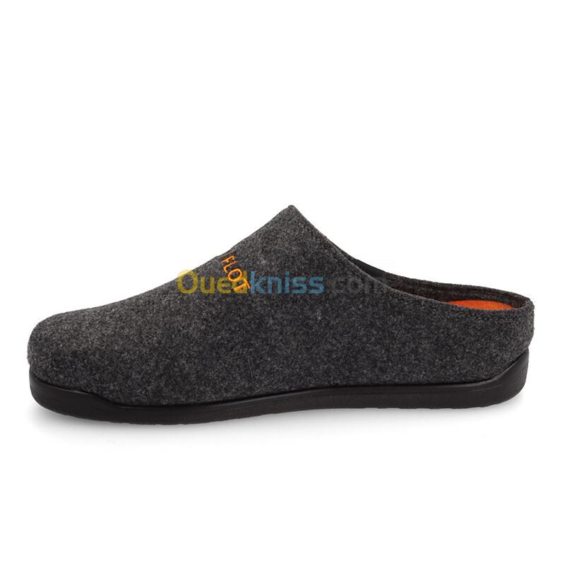 FLY FLOT Cloth Man Slipper Anthracite