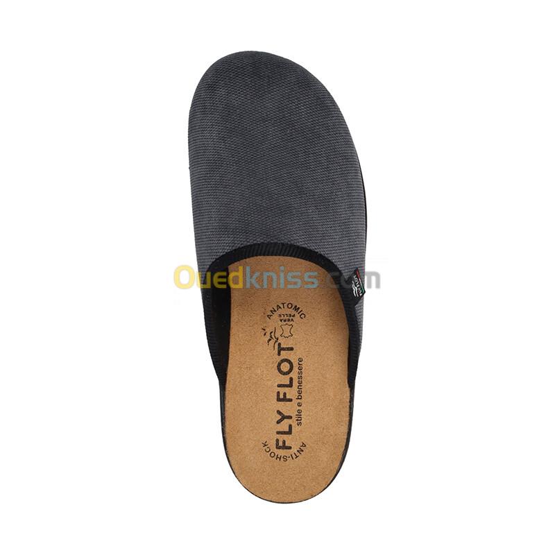 FLY FLOT Cloth Man Slipper Grey