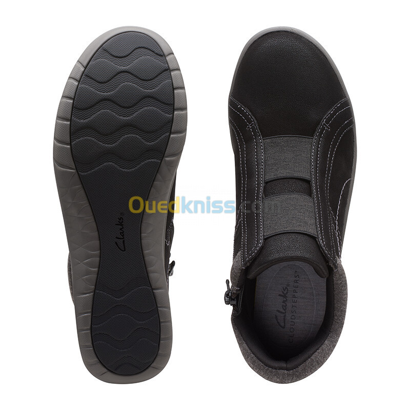 CLARKS Adella Bend Black Textile