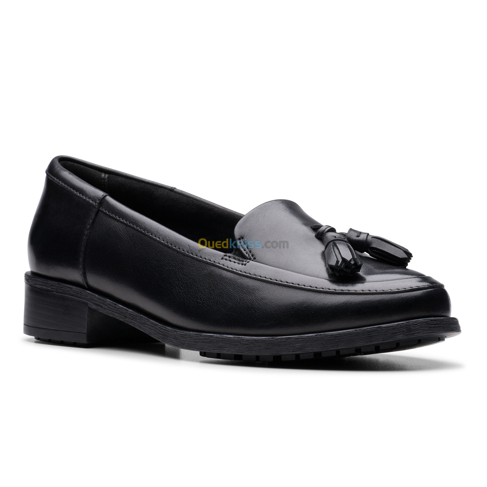 CLARKS Havisham Edge Black Leather