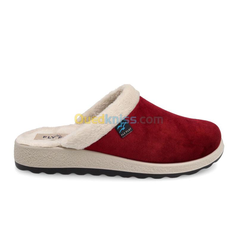 FLY FLOT Cloth Woman Slipper Burgundy