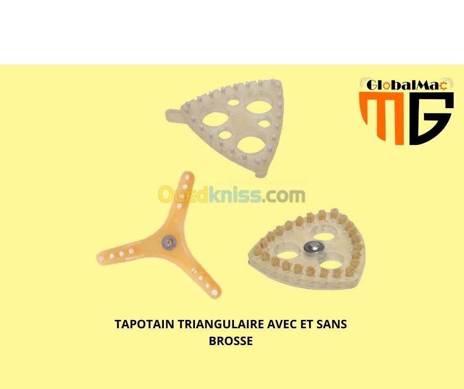 TAPOTAINS DE PLANSICHTER EN  COTON ET  / TAPOTAIN EN PLASTIQUE TRIANGULAIRE 