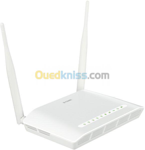 Modem wifi D-Linlk 2750U 300Mbps ADSL+2 AVEC 2 ANTENNES