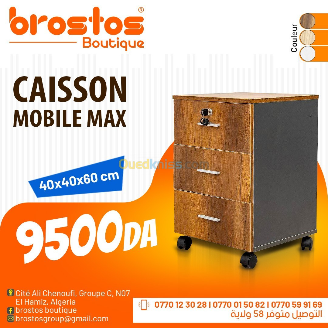 Bureau et caisson 