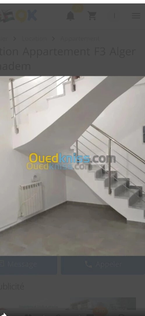 Location Appartement F3 Alger Ouled fayet