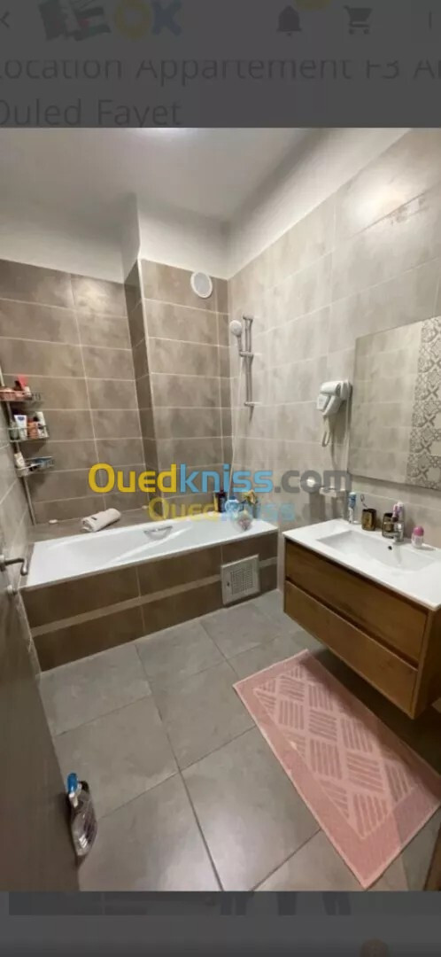 Location Appartement F3 Alger Ouled fayet