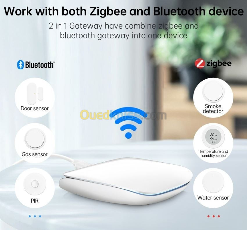 Passerelle Zigbee Bluetooth sans fils Tuya AVATTO GW16 compatible alexa et google Home