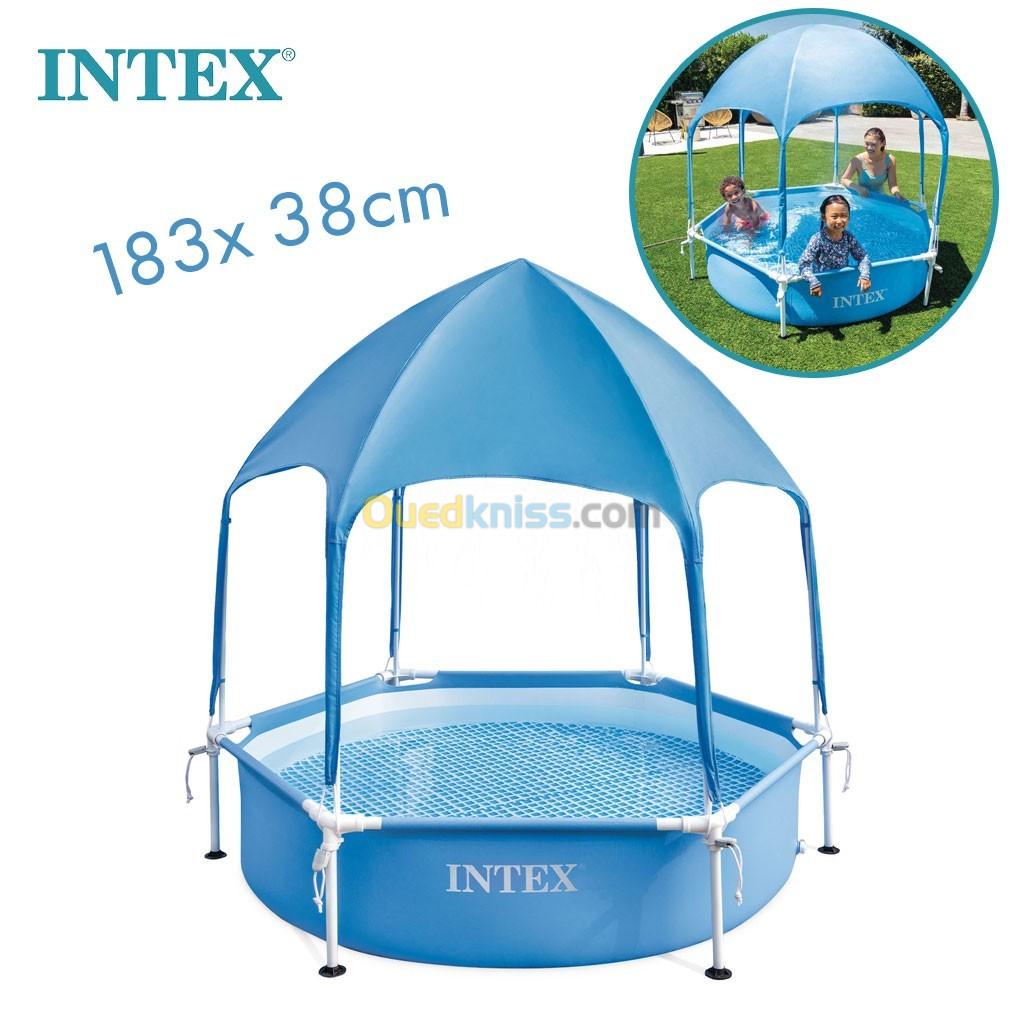  INTEX auvent piscine à ossature métallique 183x38cm 28209NP