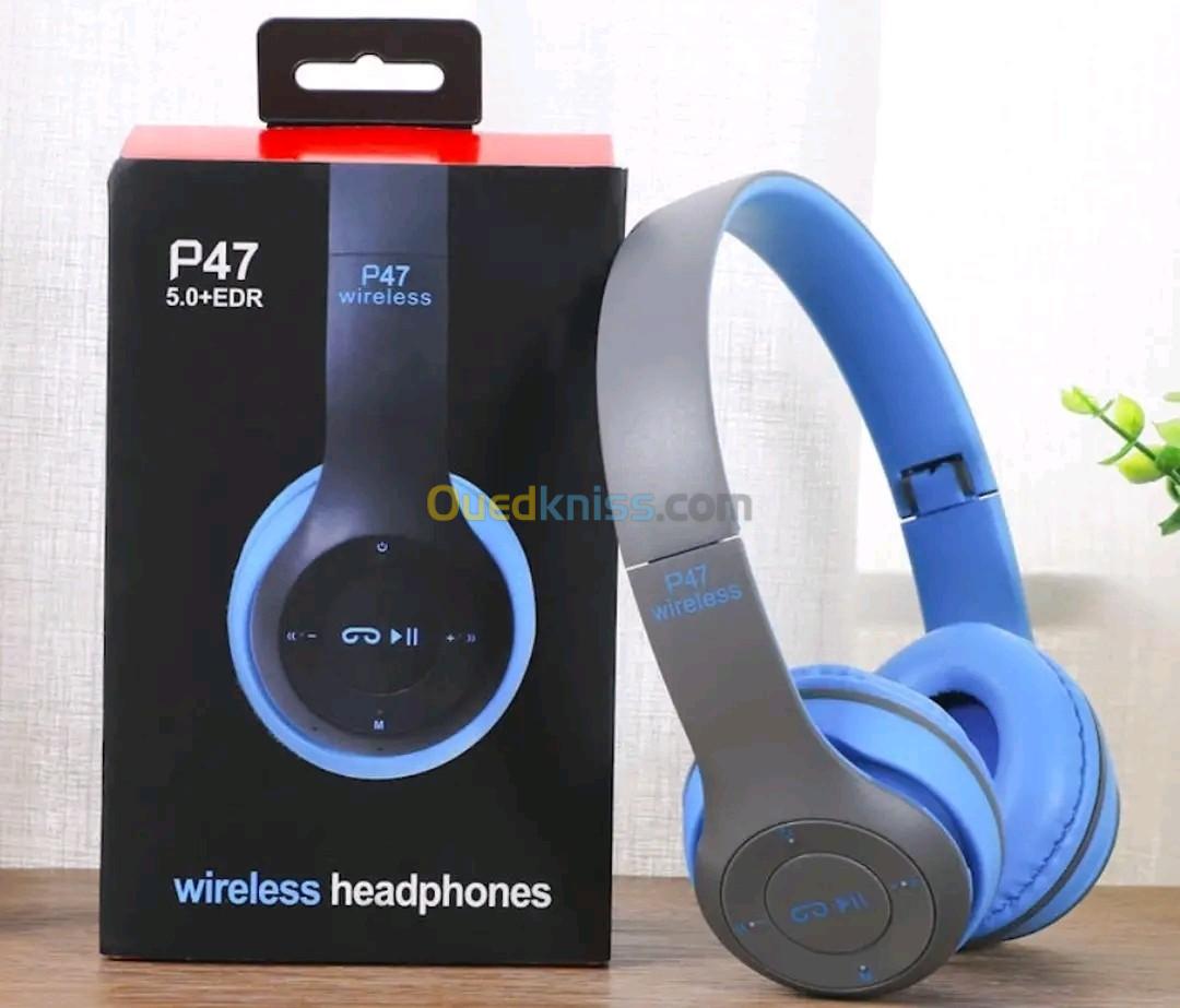 Casque Bluetooth P47 Sans Fil & Flexible 