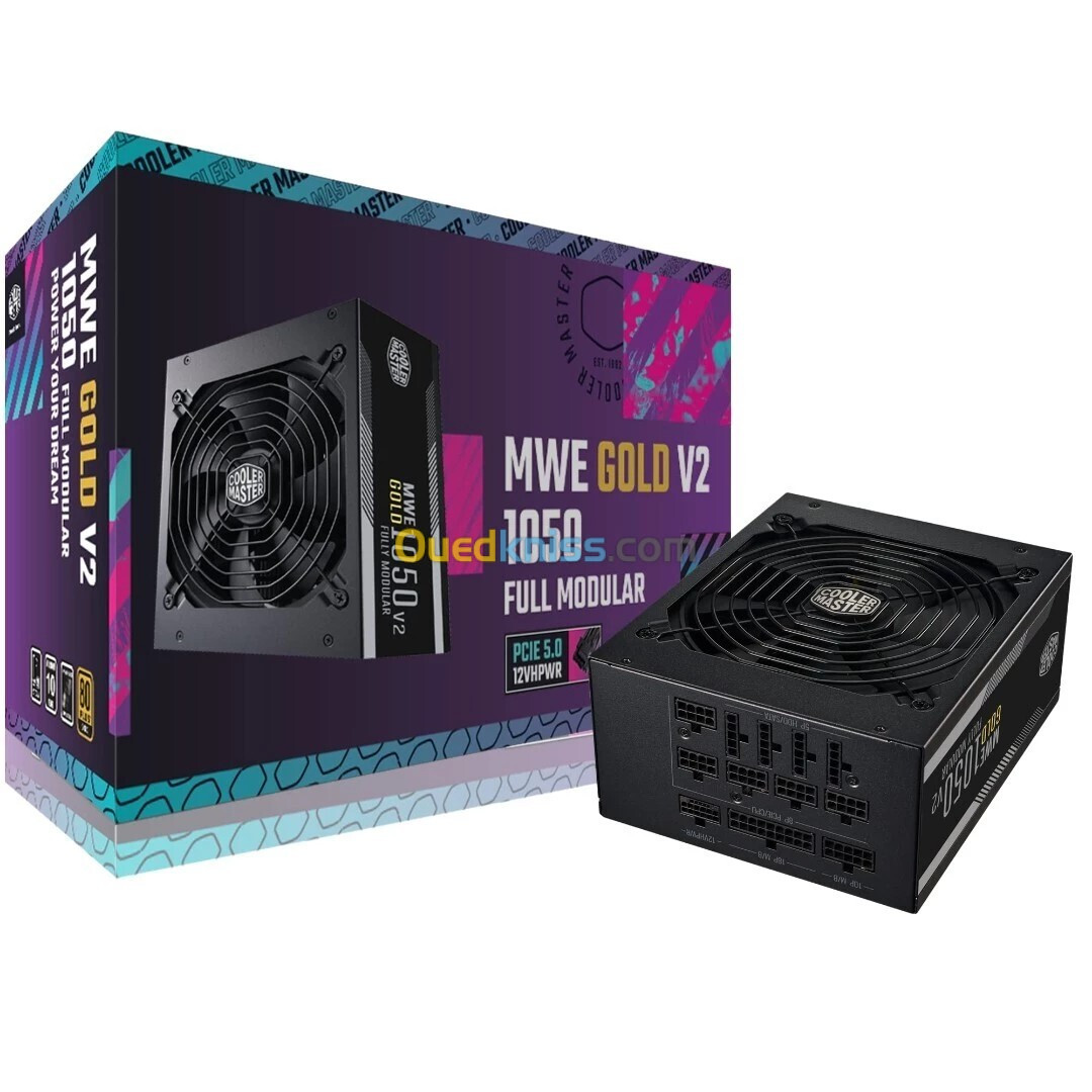  ALIMENTATION COOLERMASTER MWE V2 1050W GOLD FULL MODULAR