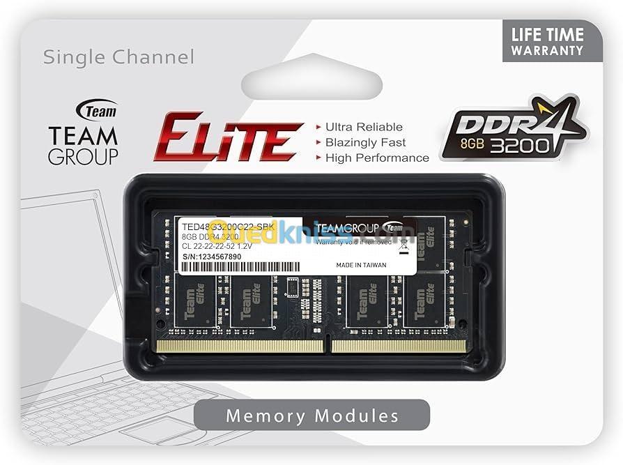 RAM TEAMGROUP ELITE 16GB DDR4 3200MHz LAPTOP