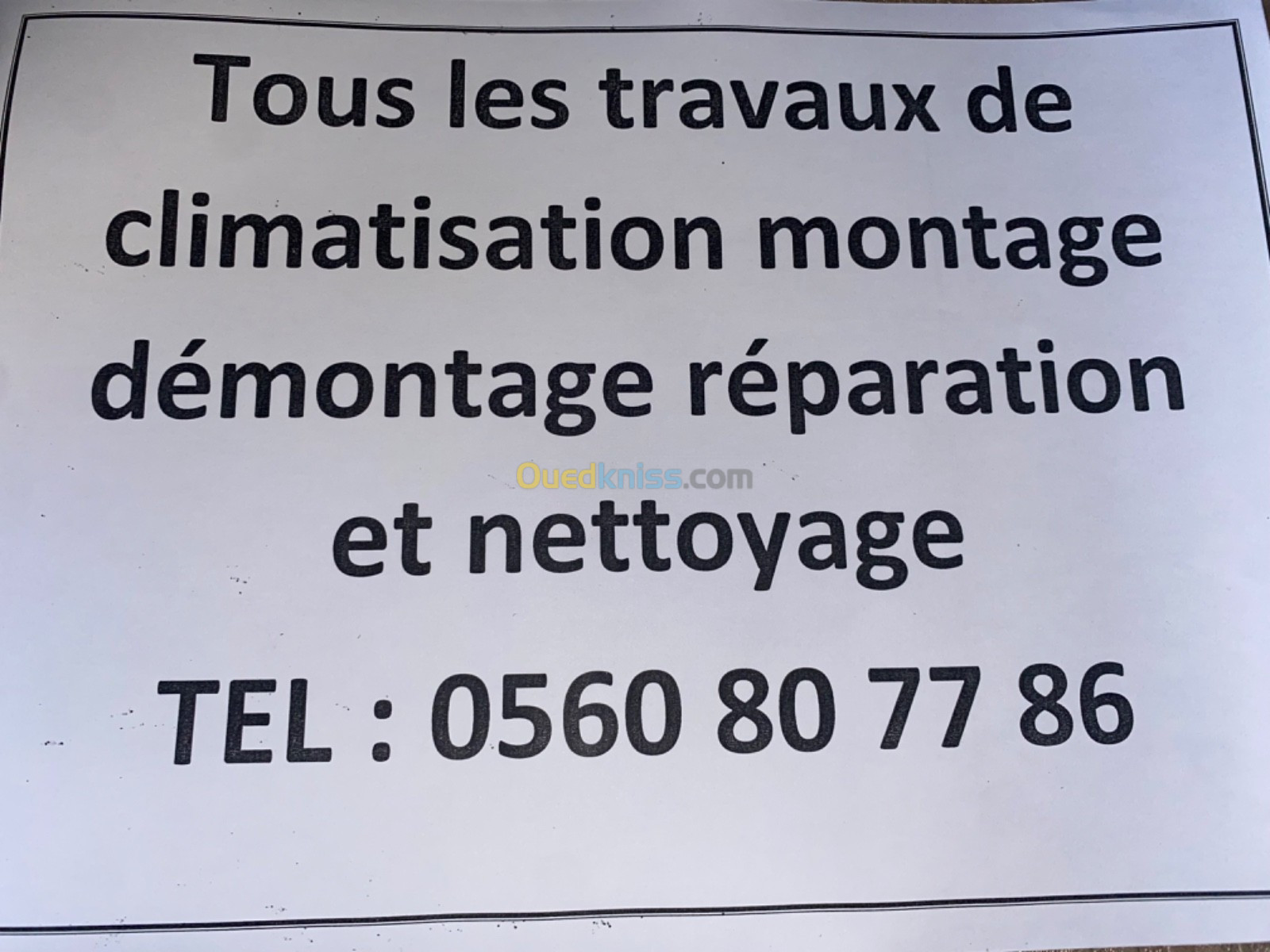 Climatiseur montage et démontage et réparation et charge de gaz