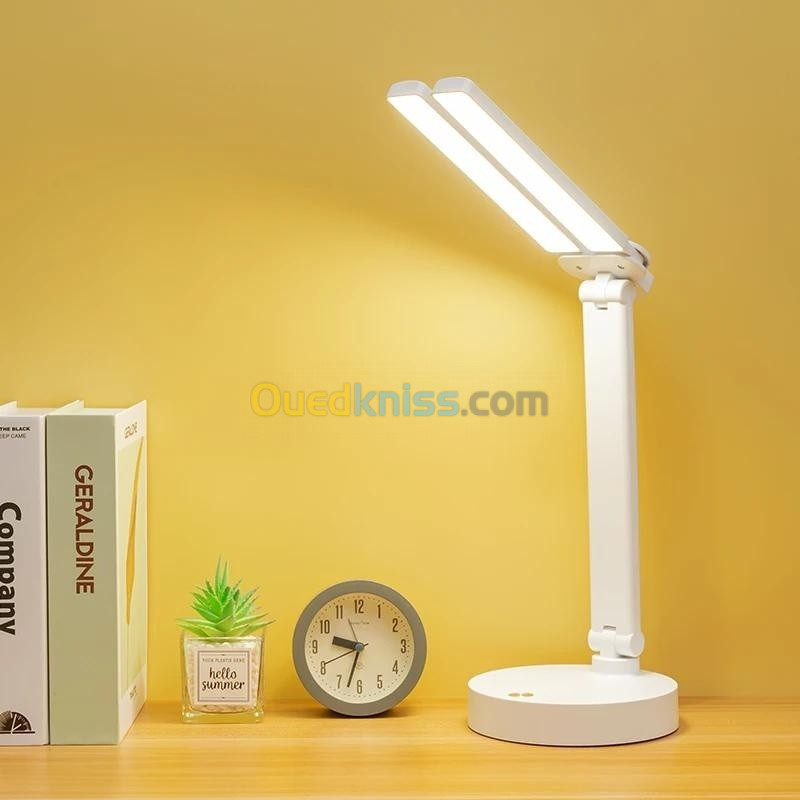 Lampe de bureau à Double tête, Protection des yeux, éclairage Led  Avec 3 modes de lumiére