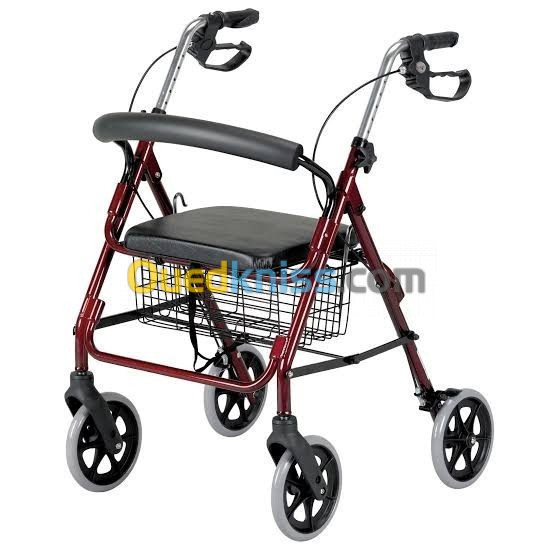 Déambulateur Rollator à 4 roues