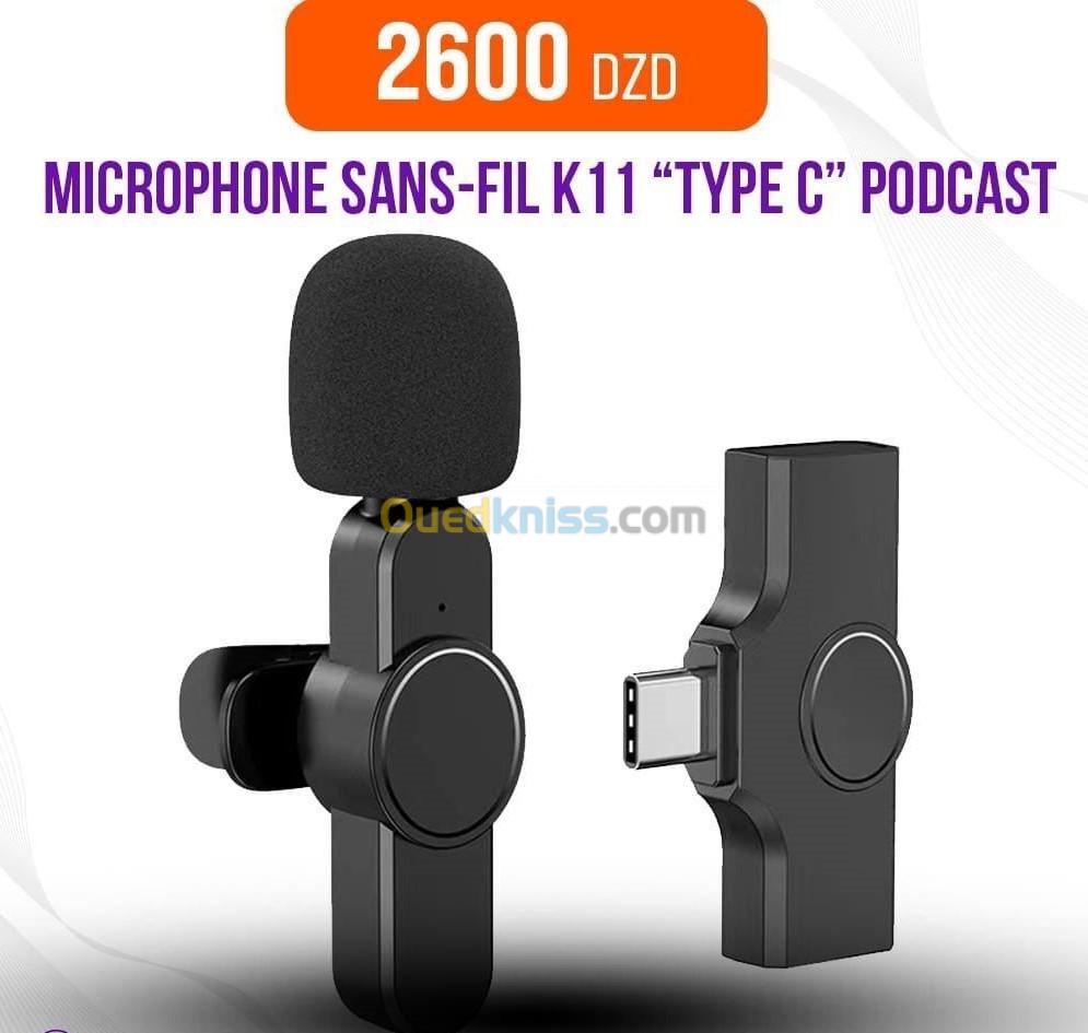  Microphone Sans Fil K11 ET K8 ET k9 Pour Android TYPE C ET IPHON