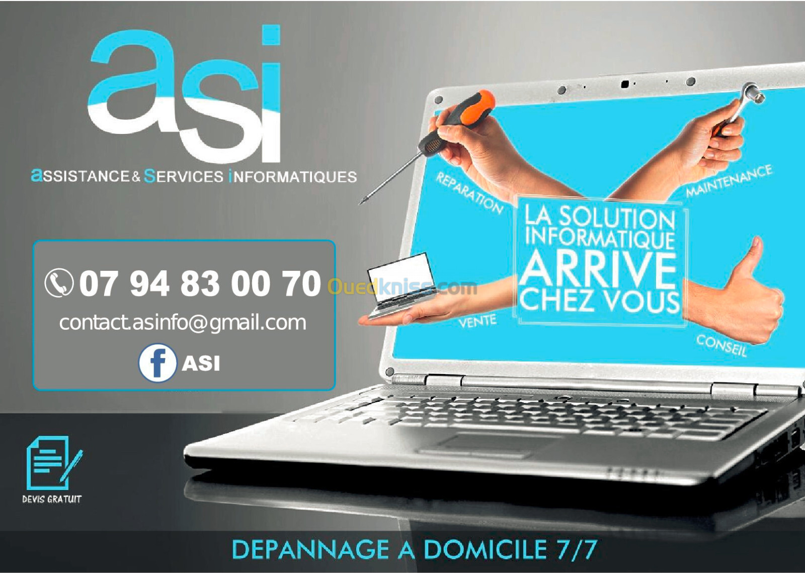 DEPANNAGE ET MAINTENANCE INFORMATIQUE ALGER 