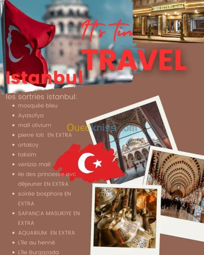 إسطنبول تركيا نهاية السنة voyage organisée Istanbul Turquie fin d'année  129000