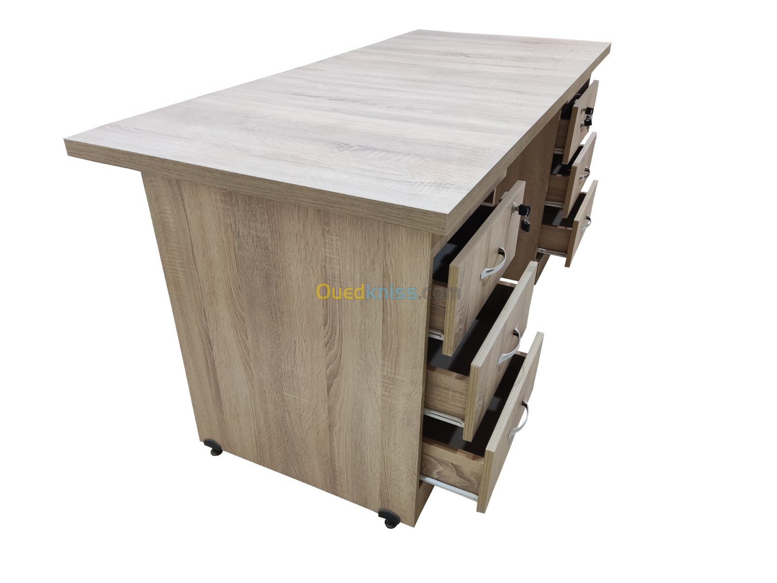 Bureau 6 Tiroir Fix  1.60m x 0.70m x0.75m