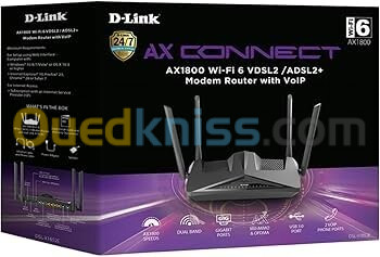 D-LINK DSL-X1852E EXO AX AX1800 MESH WI-FI 6 ADSL / VDSL