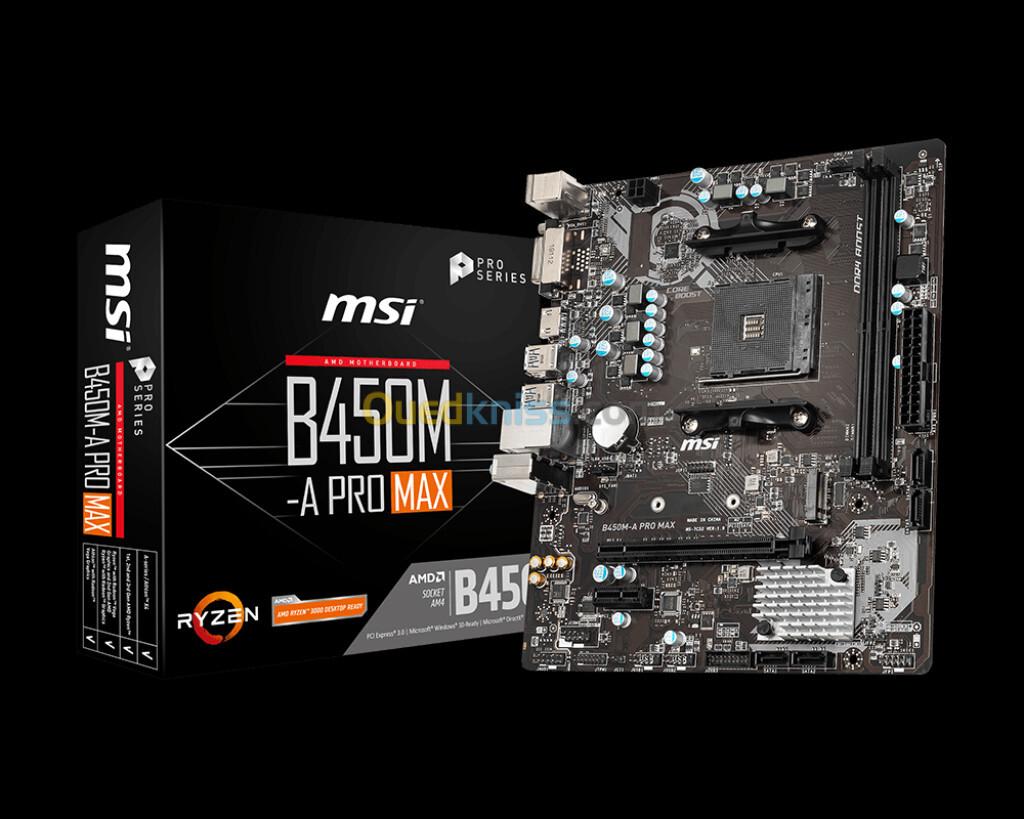 CARTE MERE MSI B450M-A PRO- MAX II 