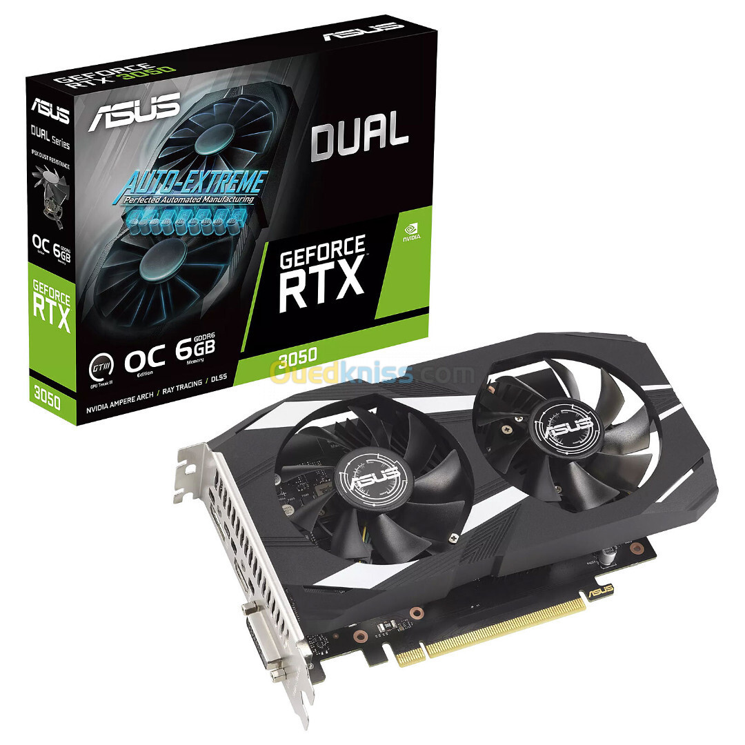 CARTE GRAPHIQUE ASUS DUAL RTX 3050 O6G 