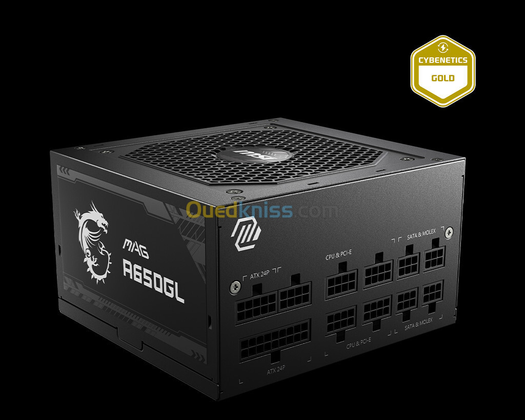 ALIMENTATION MSI 650W MAG A650GL PCIE5 GOLD