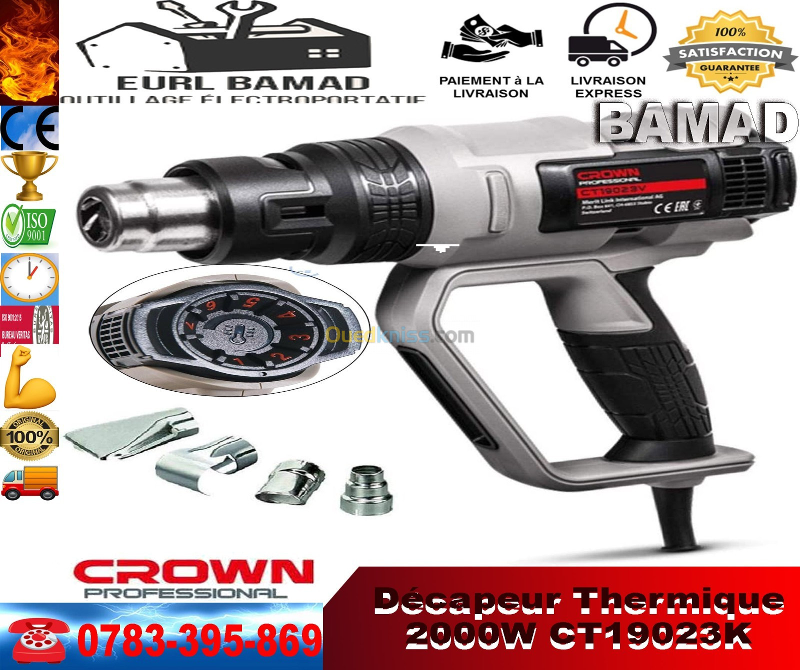 Decapeur Thermique  50-600 2000W CROWN