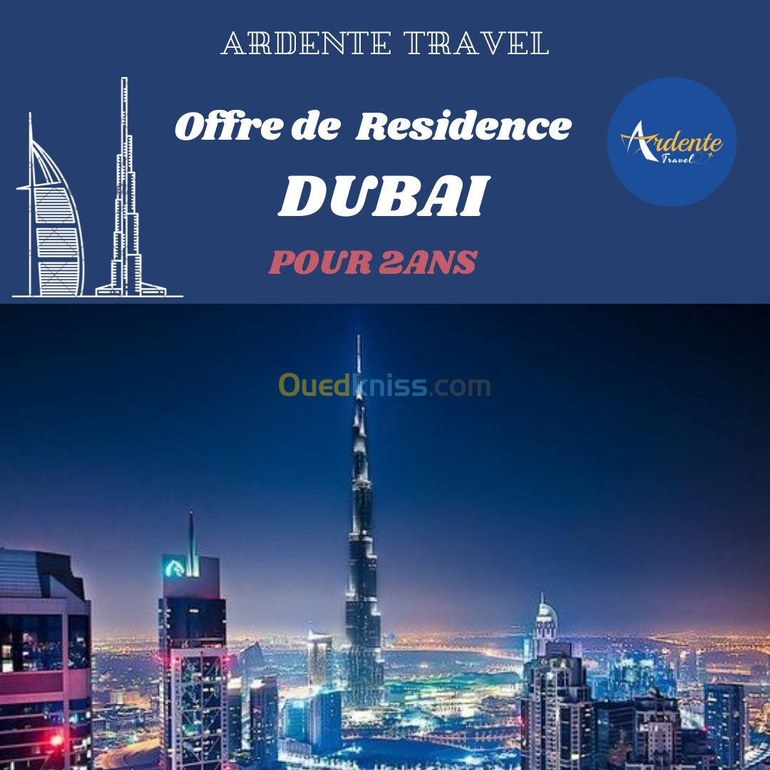 offre de rESIDEnCE  dubai POUR 2ANS 