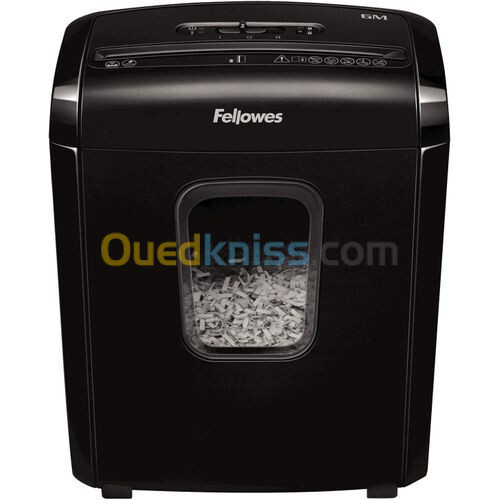 DESTRUCTEUR DE DOCUMENT FELLOWES POWERSHRED 6M 13 LITRES COUPES MINI-CUT 6 FEUILLES 