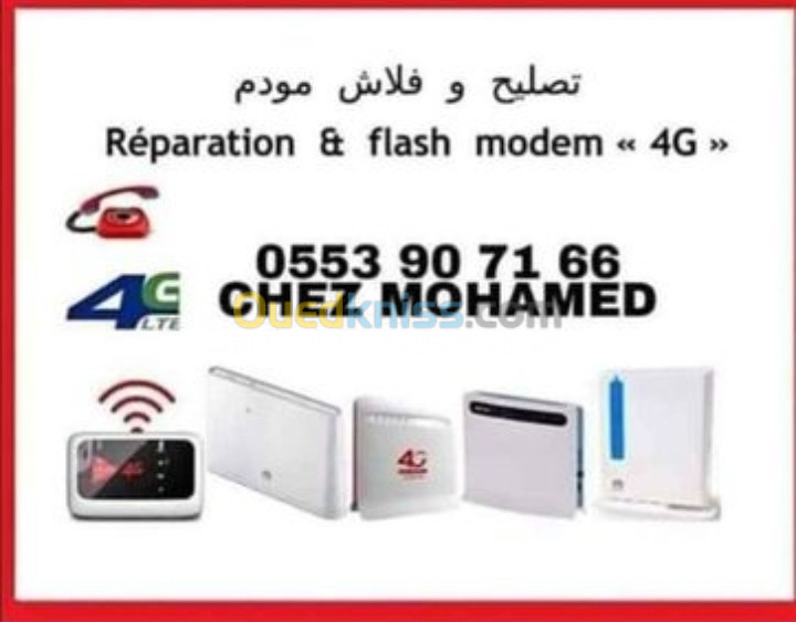 Flash modem 4g Huawei et  ZTE 