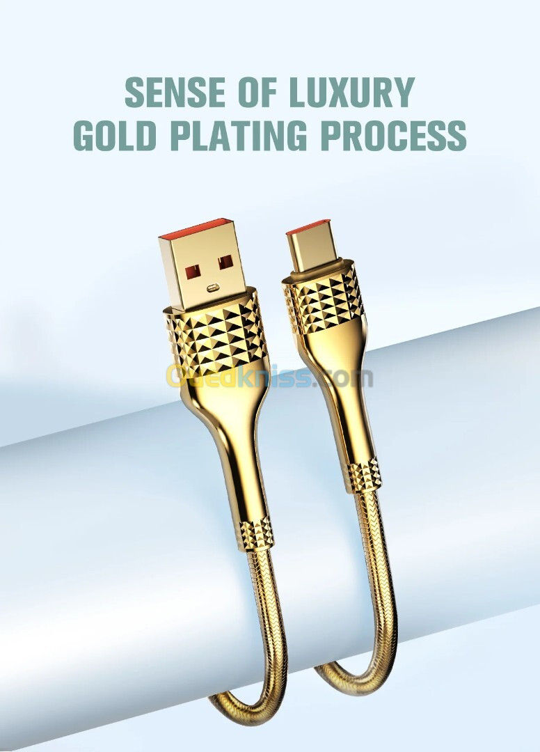 CABLE MOBILAND GOLD TYPE-C TO USB 30W LS651