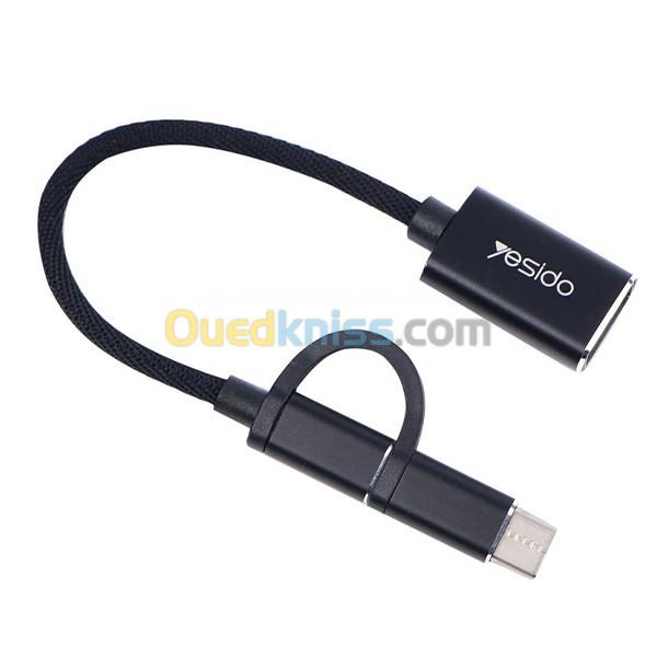 OTG YESIDO GS02 02 EN 1 USB 2.0 TYP C  - GS02 -