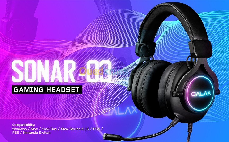 CASQUE GALAX SONAR 03 RGB GAMING 