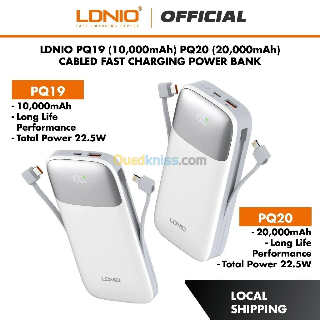 POWER BANK    LDINIO 10000 MAH PQ19