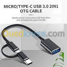 OTG YESIDO 2IN1 USB TYPE-C ET TYPE-A GS02