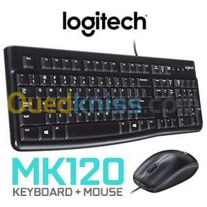 CLAVIER  SOURIS  LOGITECH MK120 