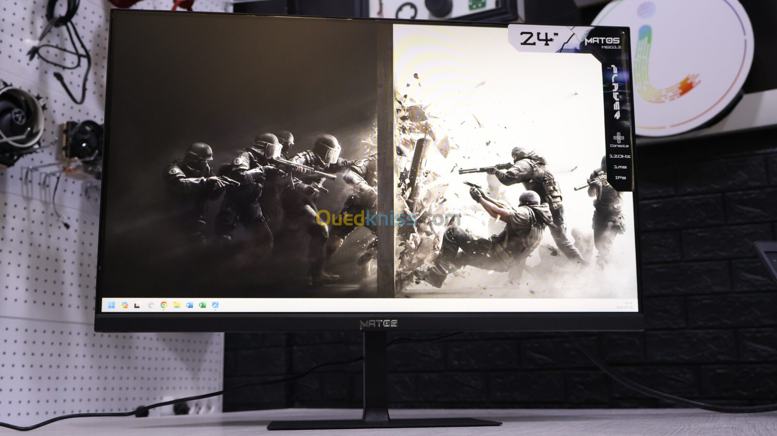 MONITOR MATOS PLAYER 24 POUCES  IPS 120HZ 1MS IPS  MSG12