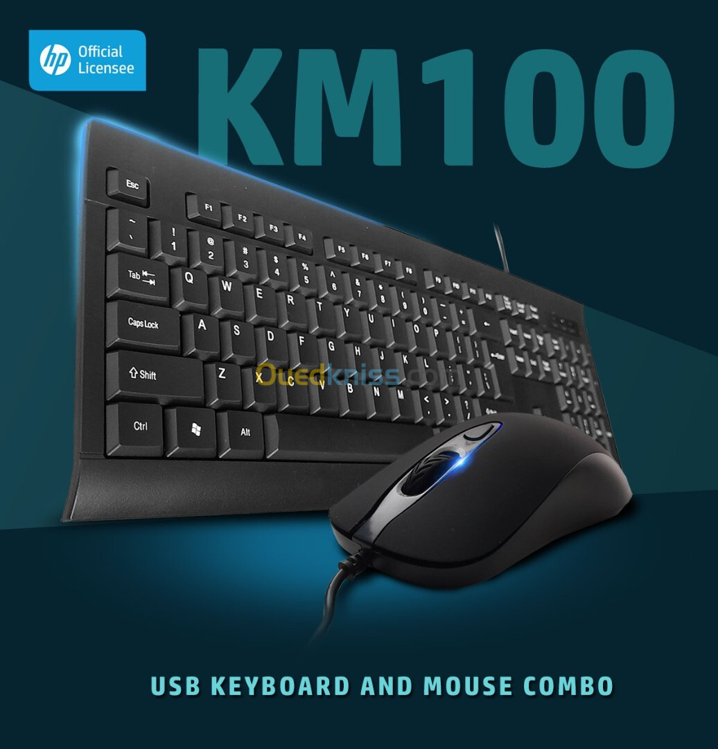 CLAVIER ET SOURIS USB HP ORIGINALE KM100