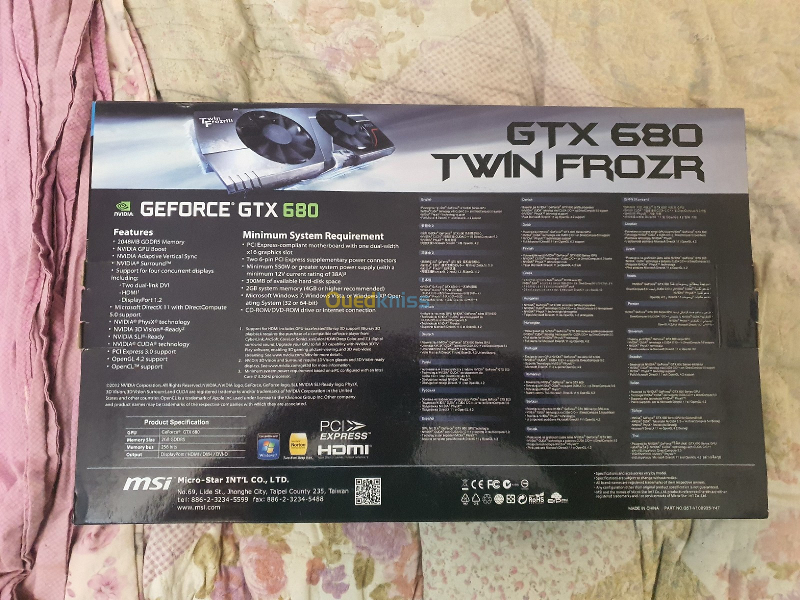 Gtx 680 twin forzr msi  2g0