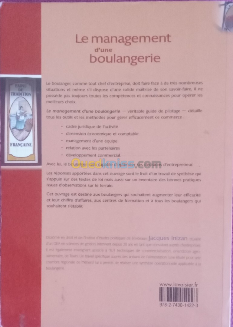 Vente livres sur la boulangerie professionnel