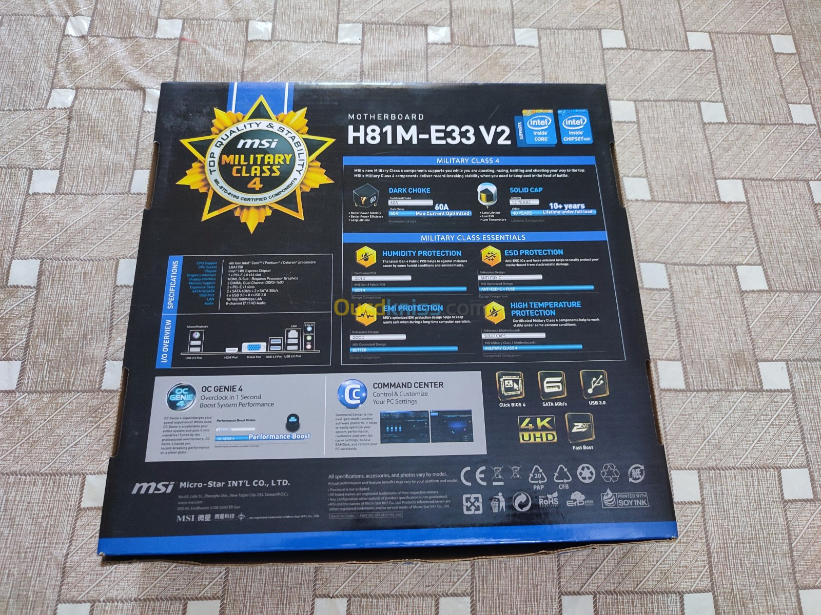 Config. PC MSI-H81 / I7-4790 / 16Gb Ram (SANS BOITIER)