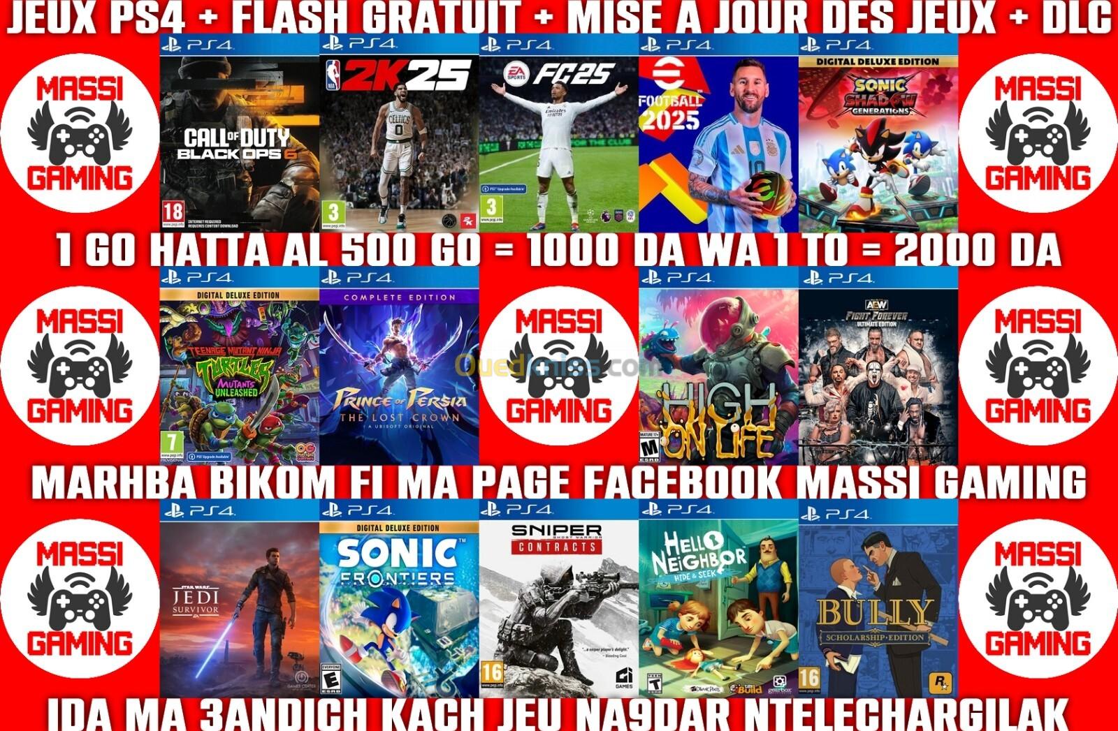 INSTALLATION JEUX PS4 FLASHÉE 9.00 & 11.00 (+ FLASH GRATUIT + DLC + MISE A JOUR) --