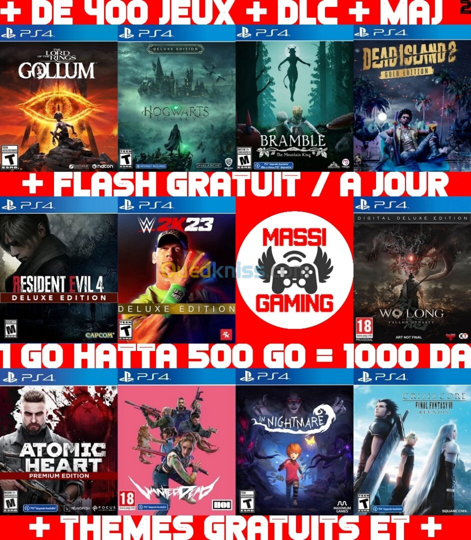 INSTALLATION JEUX PS4 FLASHÉE 9.00 & 11.00 (+ FLASH GRATUIT + DLC + MISE A JOUR) **