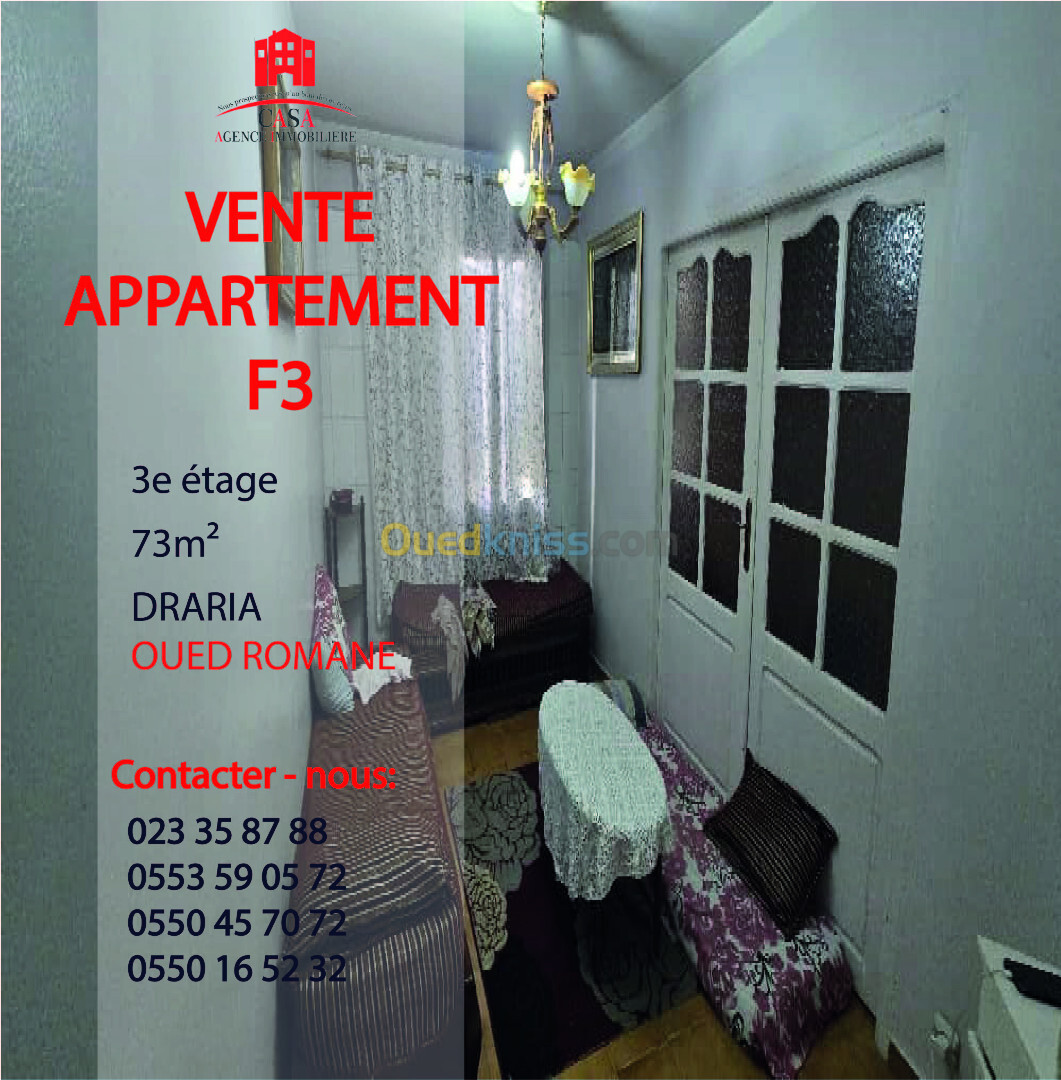 Vente Appartement F3 Alger Draria