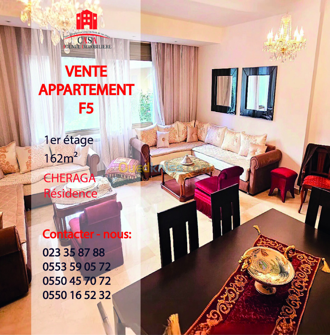 Vente Appartement F5 Alger Cheraga