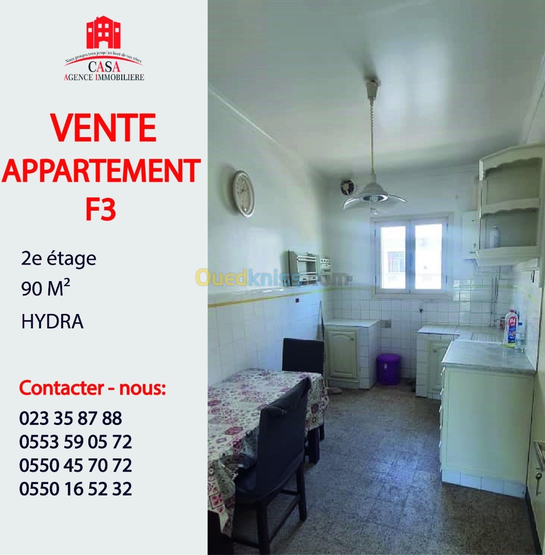 Vente Appartement F3 Alger Hydra