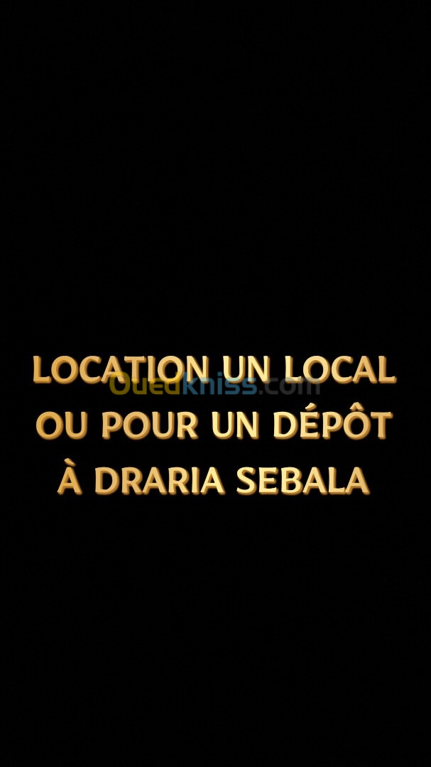 Location Local Alger Bab el oued