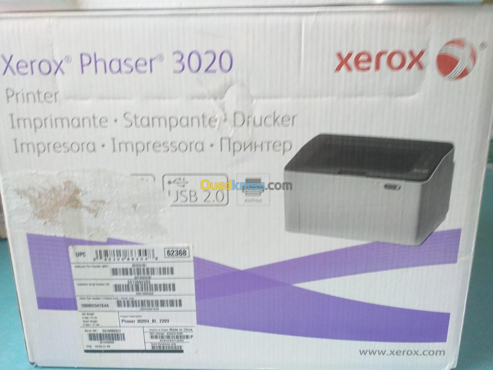 Xerox Phaser 3020 Wifi